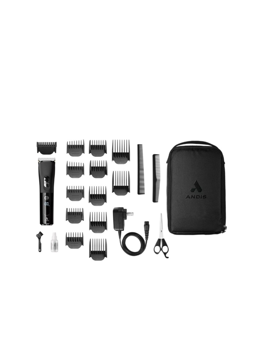 Andis Black Cordless Hair Trimmer with Digital Battery Display - Picture 2 of 2